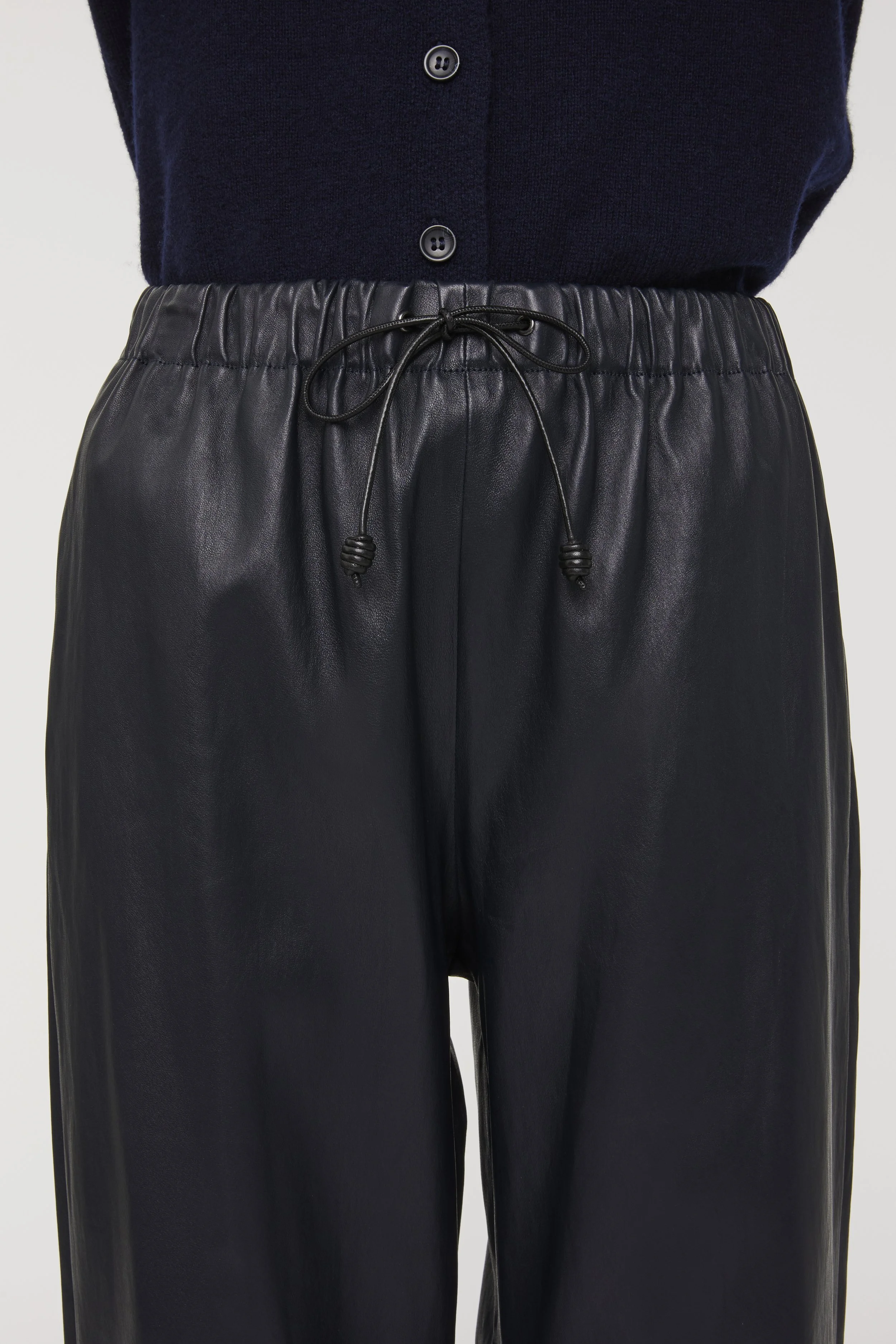 パンツ AURALEE GOAT LEATHER BELTED PANTS size3 AURALEE GOAT LEATHER BELTED PANTS size3 AURALEE Brown Heavy Lamb